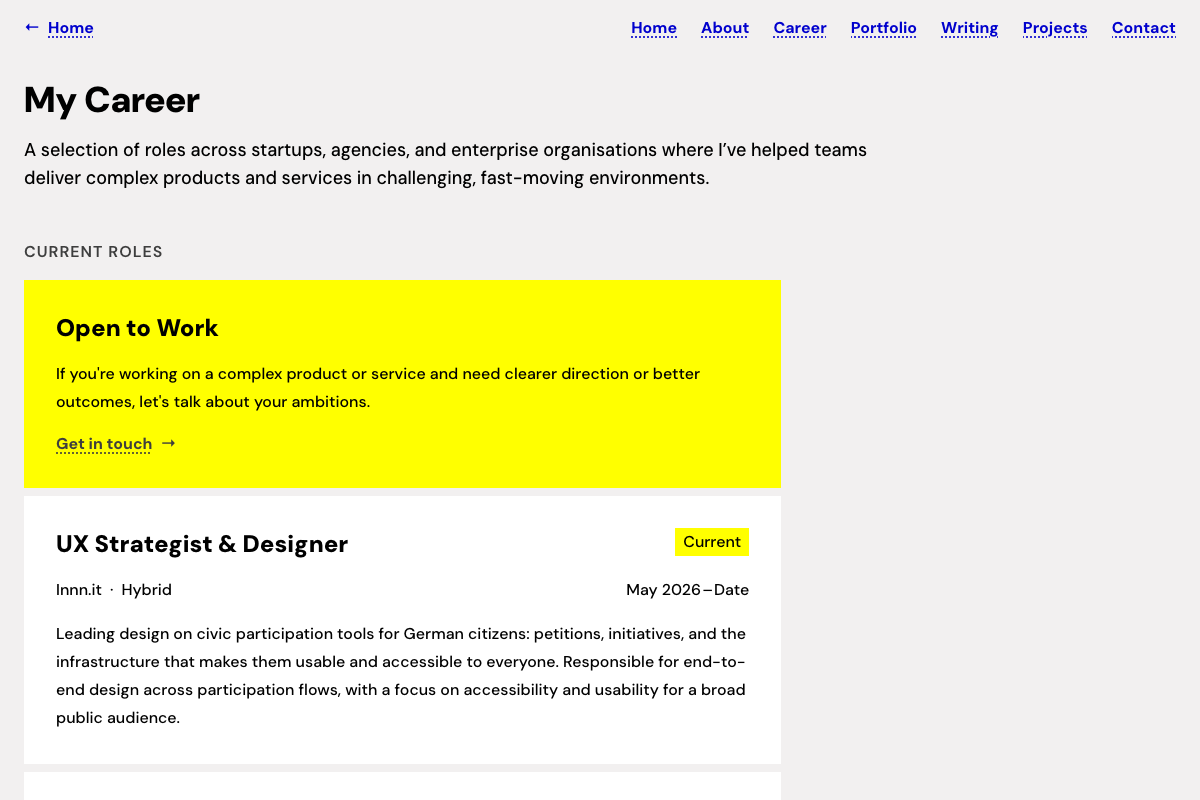 Screenshot of renderg.host/career